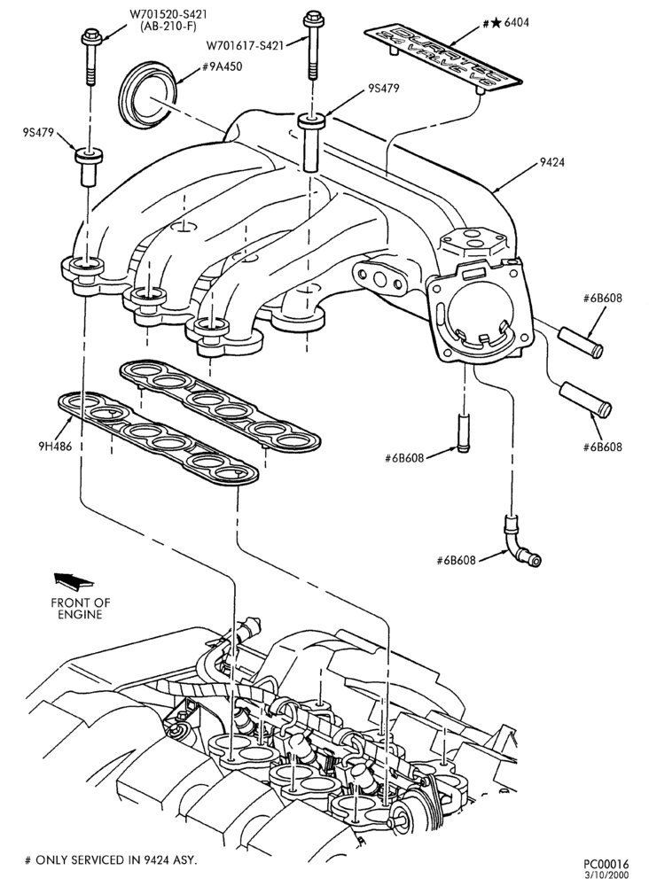 93 - 6 CYL. 3.0L - DOHC-Fuel injection injectors, fuel lines, manifold & related parts - upper