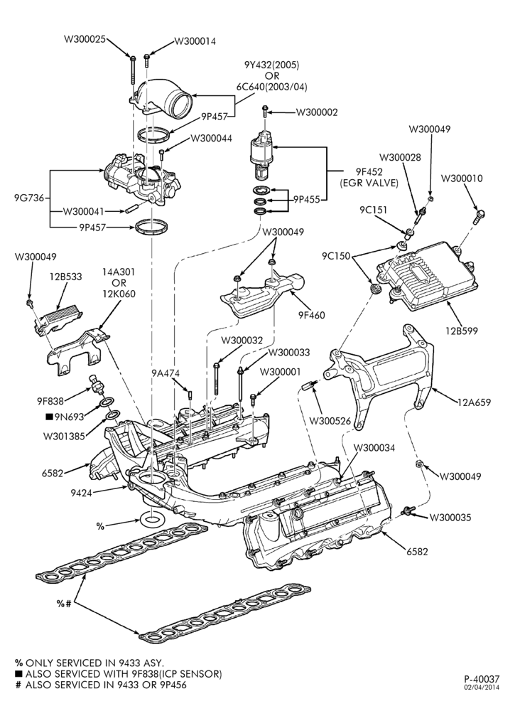 93 - 8 CYL. 6.0L - DIESEL-Manifold & related parts - intake