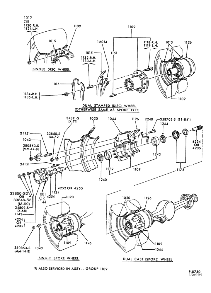 PARKING BRAKES-Rear wheel hubs, bearings-F800