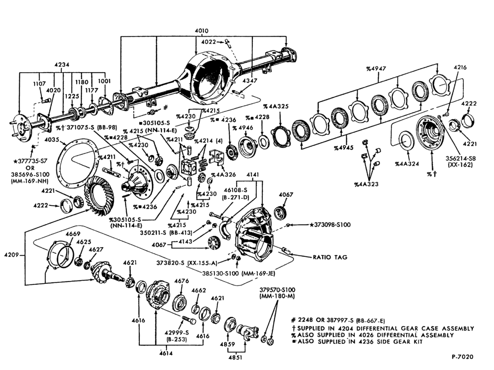 40 - REAR AXLE-REAR AXLE- Ford WFE - locking-U150