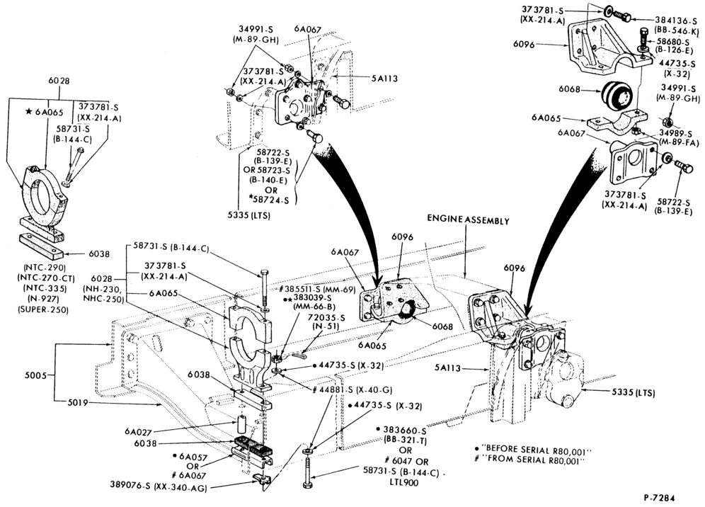 60.1 - V8 CYL. 12.0L (736 C.I.D.) DETROIT DIESEL-(front and rear) LTL900 (1982/)