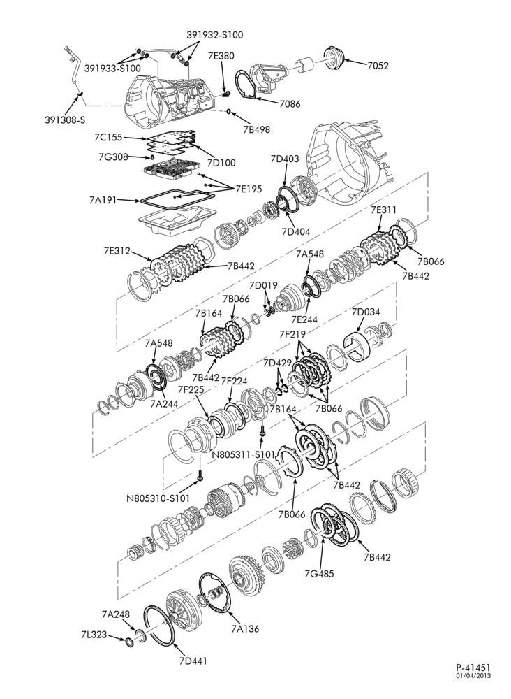 AUTOMATIC TRANSMISSION-Transmission overhaul kit