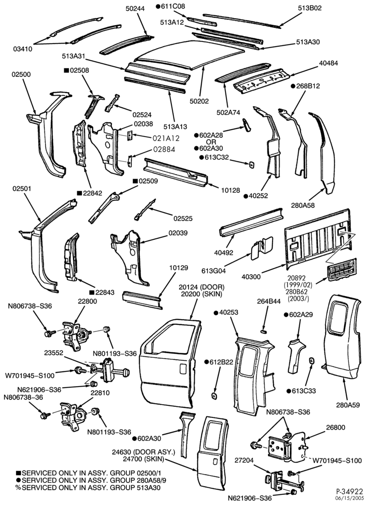 S/M - SHEET METAL-Sheet metal parts - upper - SuperCab-F250SD/550SD
