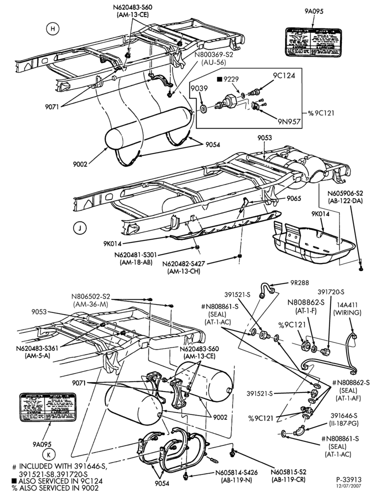 90 - 8 CYL. 5.4L-Fuel lines & related parts - E250/350 - NGV - Page C