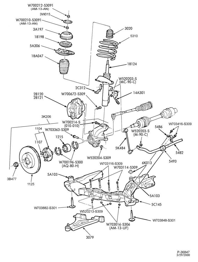 30 - STEERING WHEEL AND COLUMN-Front suspension