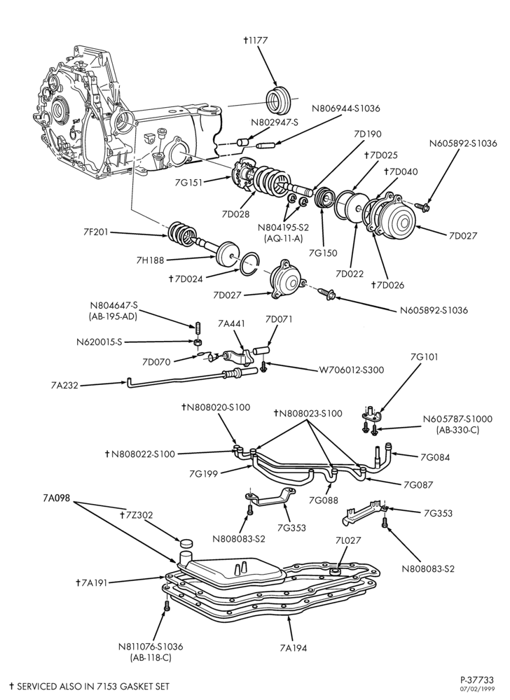 Схема установки YF1Z-7G101-AA