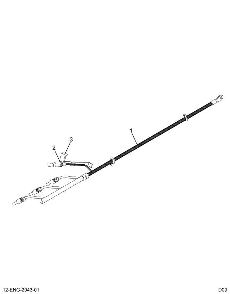 ......BAR LH SIDE GLOW PLUG BUSS (4C4Z-12B568-DA)