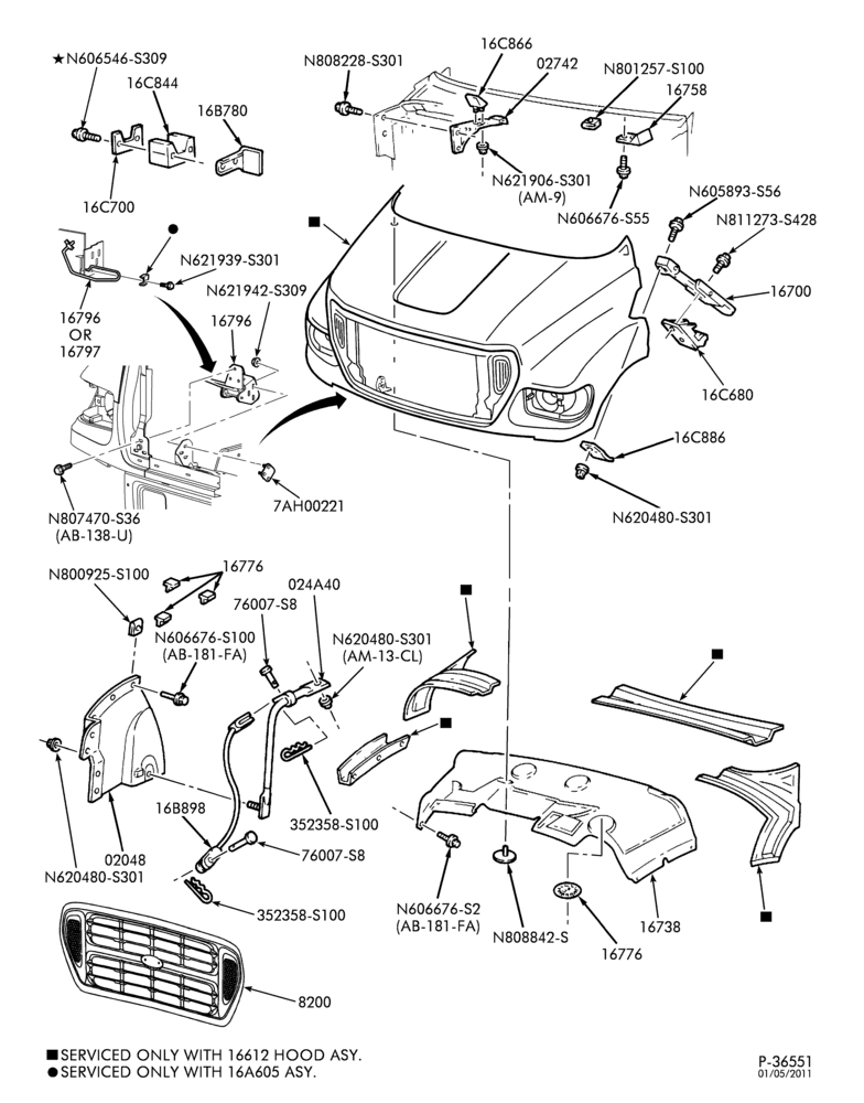166 - HOODS-Hood & related parts-F650/750