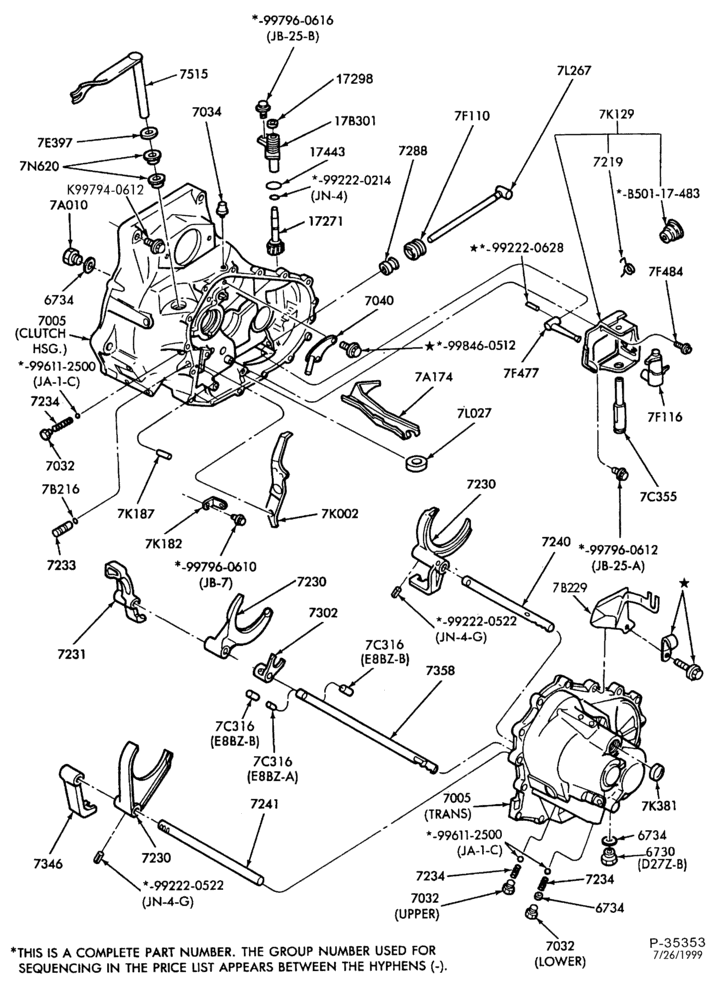 70.21 - INTERNAL PARTS-5 speed transaxle - shift forks, pivot shaft and related parts-5/S