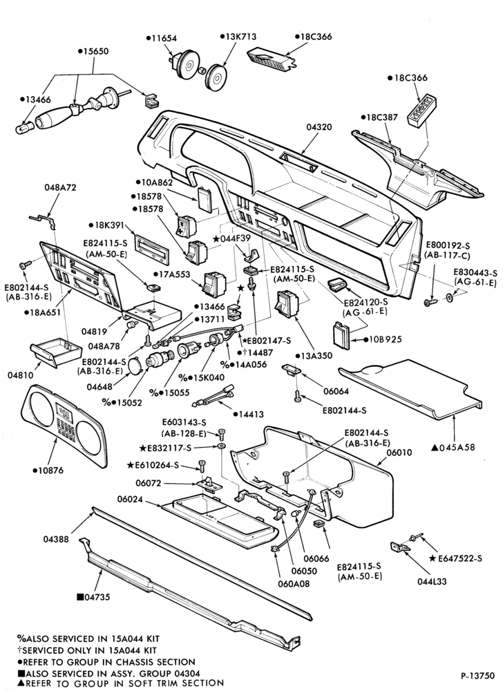 042 - BODY FRONT-Instrument panel