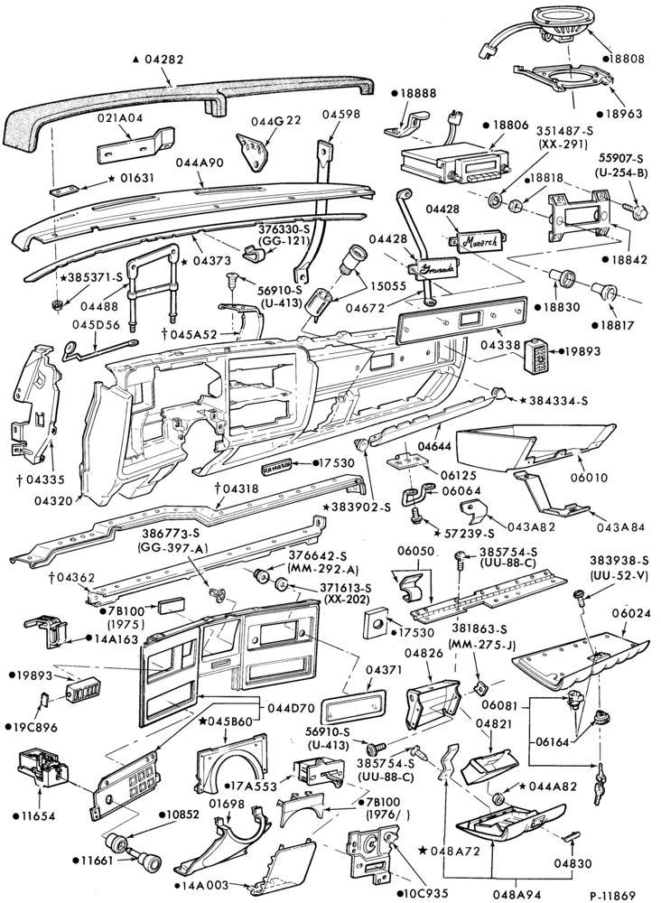 042 - BODY FRONT-Instrument panel