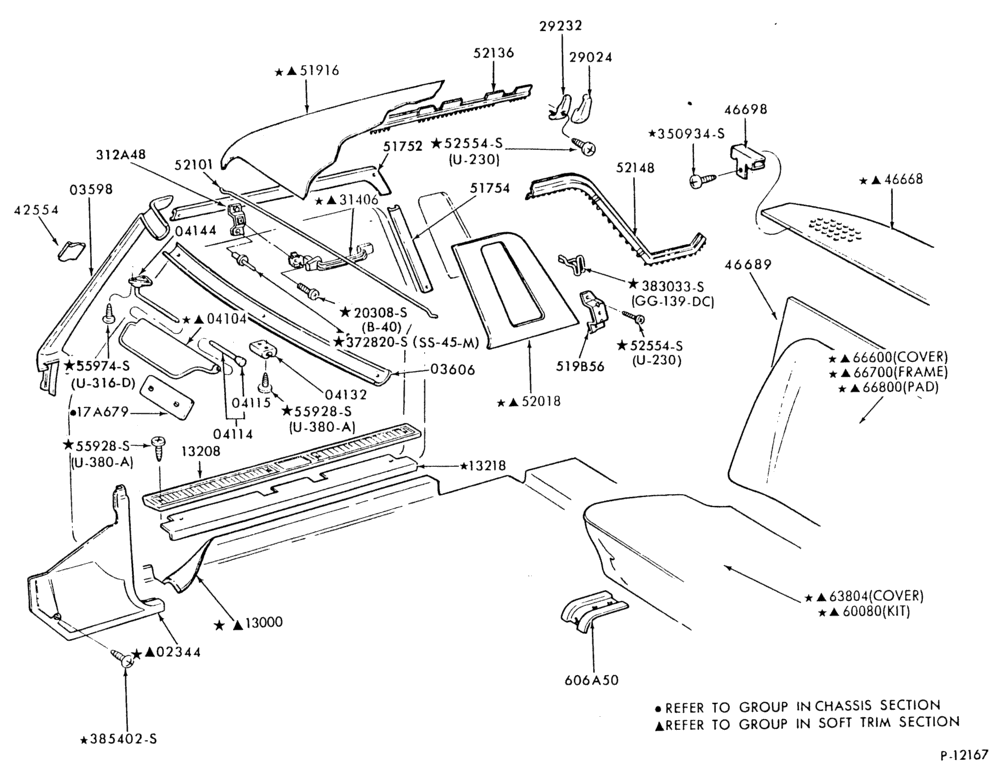 G - SOFT, INTERIOR TRIM-Interior trim parts - body type 66