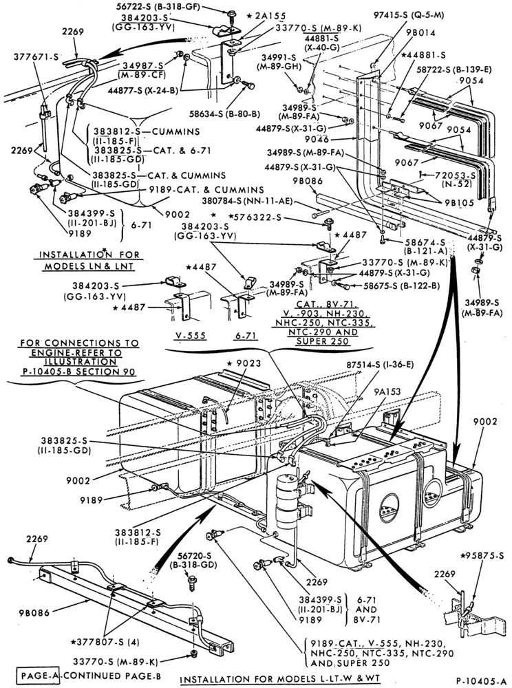 90 - CUMMINS-tanks w/straight frame-Page A