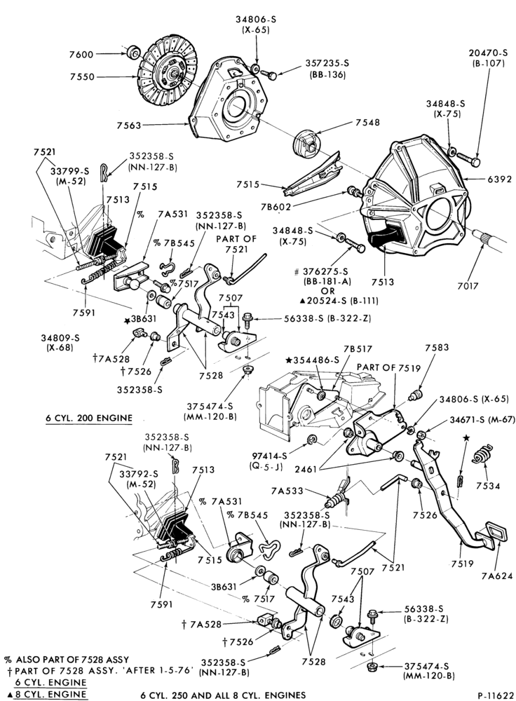 75 - BRAKES-Brake and clutch pedals
