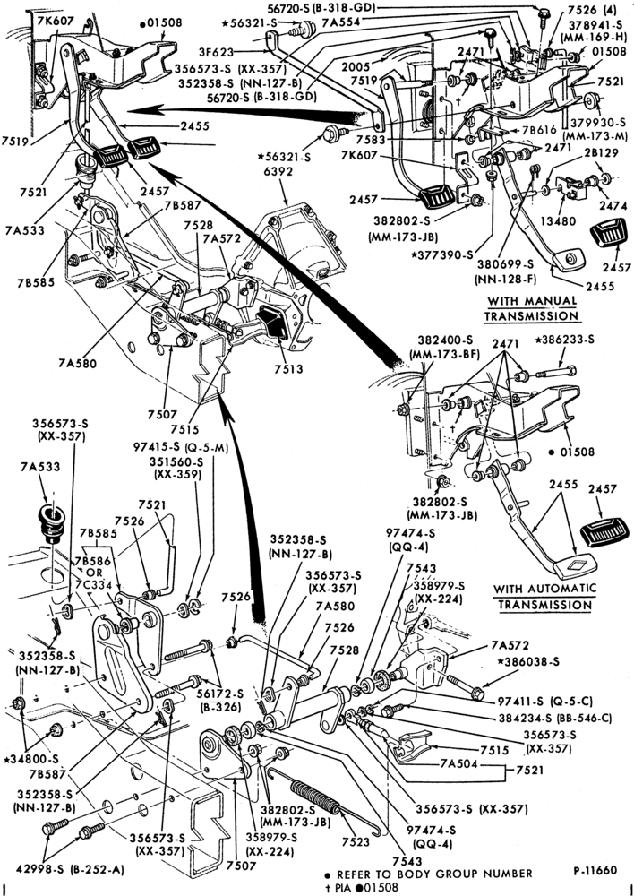 BRAKES-Brake and clutch pedals-E100/350