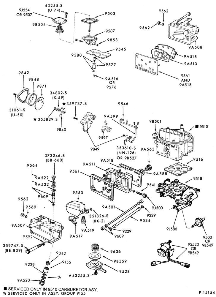 95 - 8 CYL. 7.5L (460 C.I.D.)-GAS-(Holley 4/B)