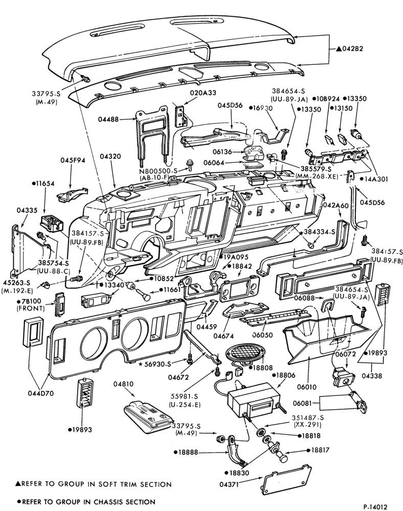 042 - INSTRUMENT PANEL AND FLOOR-Instrument panel