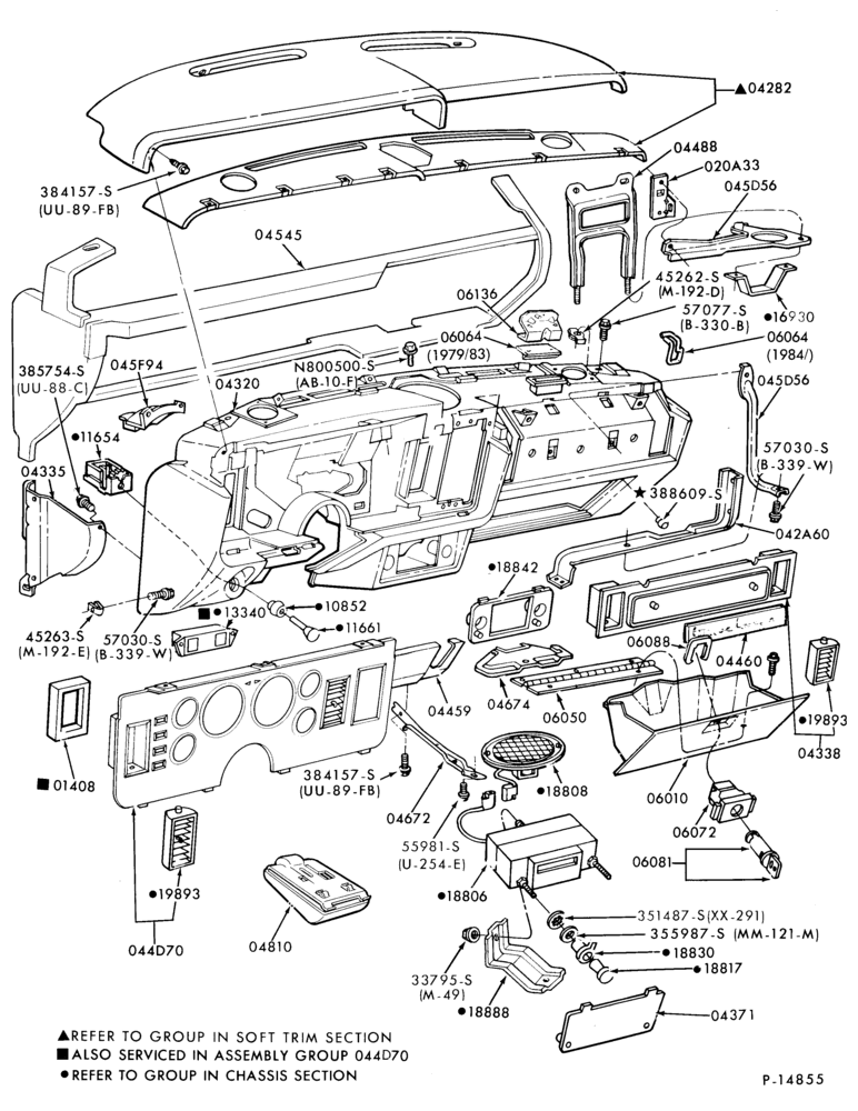 042 - INSTRUMENT PANEL AND FLOOR-Instrument panel