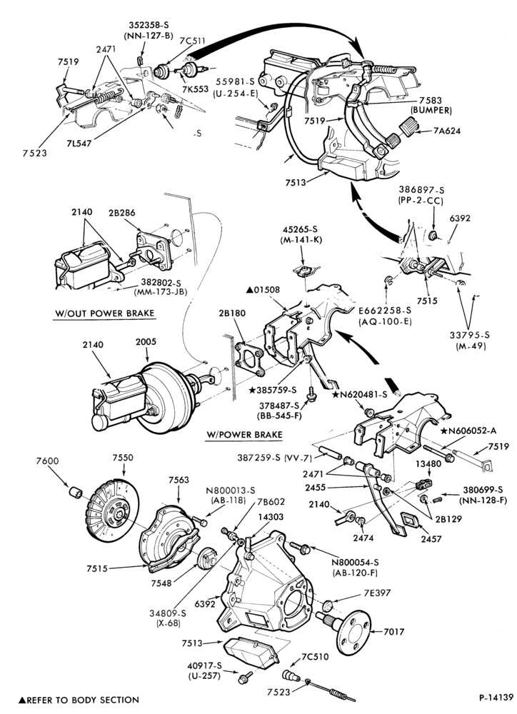 75 - BRAKES-Brake and clutch pedal