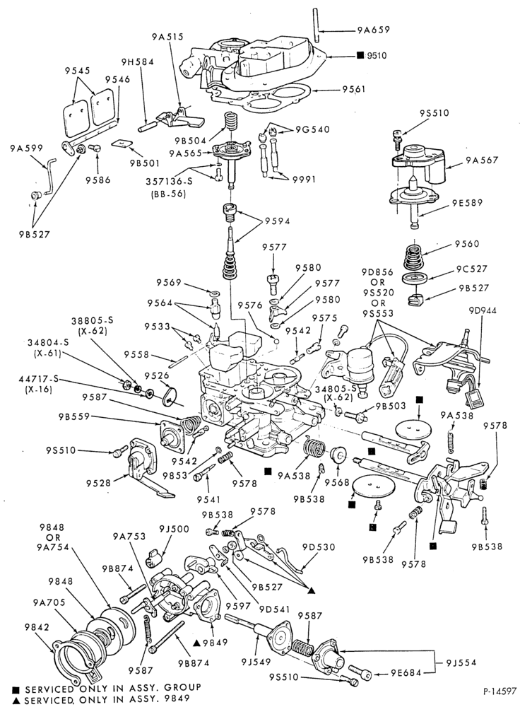 95 - 4 CYL. 2.3L (140 C.I.D.)-Carburetor - Holley 2/B (6500)
