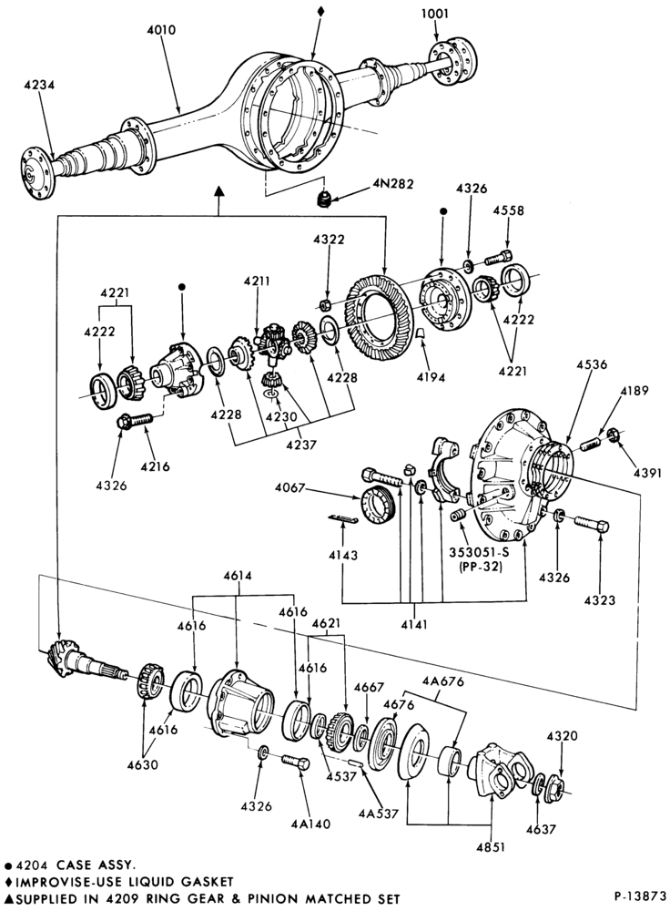 40 - REAR AXLE-Single reduction rear rear axle-SQHP-CLT-LNT-LT-LTA-