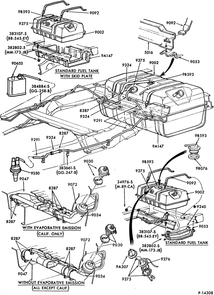 90 - 8 CYL. 5.8L (351 C.I.D.)-M-GAS-U150-w/aft axle tank