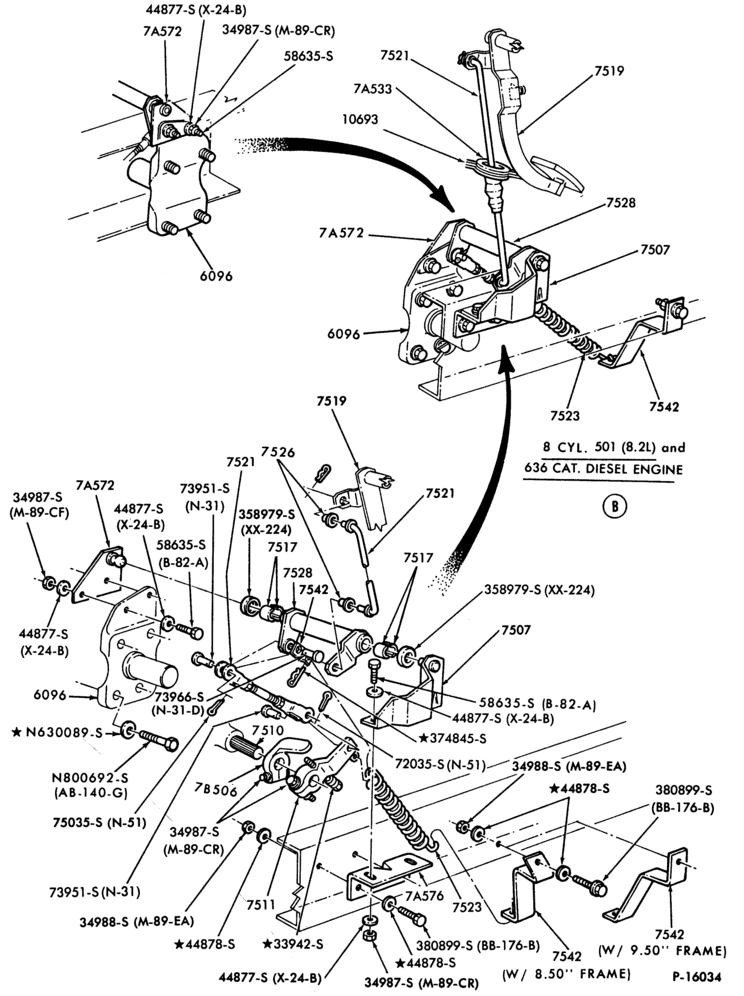 75 - EXTERNAL PARTS-(1980/87)- 8 cyl. 636 (10.4L) diesel-F-FT600/900