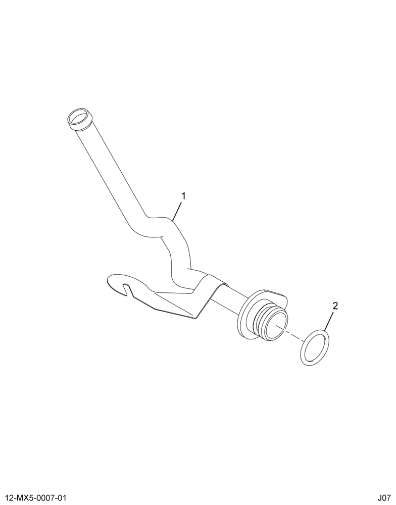 ......TUBE ASSEMBLY HEATER FEED (6E7Z-18B402-BA)