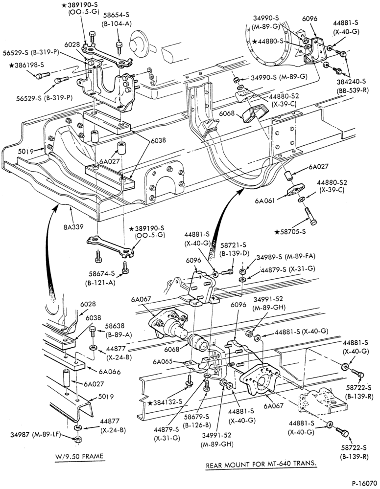 60.1 - 8 CYL. 6.1L AND 7.0L (370 AND 429 C.I.D.) GAS-(front and rear)-B-F-FT600/800
