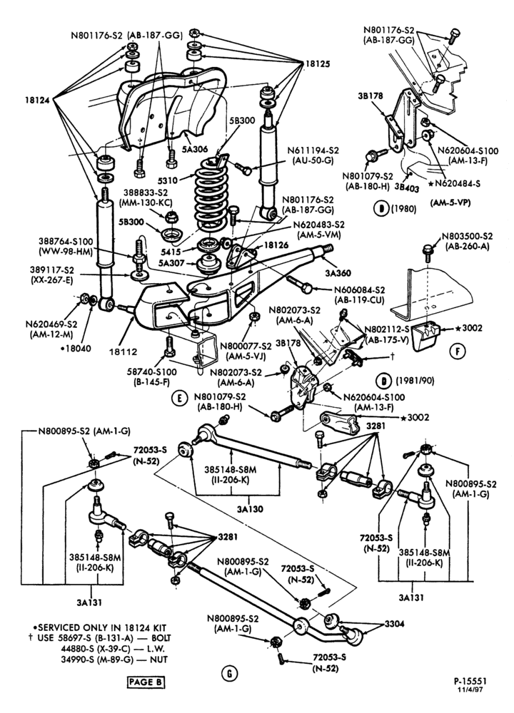 FRONT SUSPENSION-FRONT SUSPENSION - dual shock- Page B-F150-4/W/D