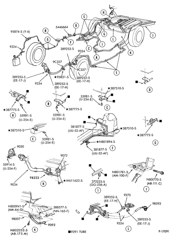 90 - 6 CYL. 3.8L (230 C.I.D.)-Fuel system