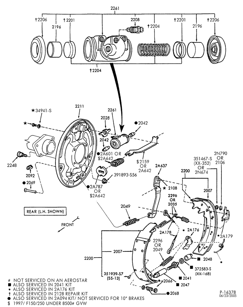 21 - BRAKES-Brake cylinder assy. - rear drum