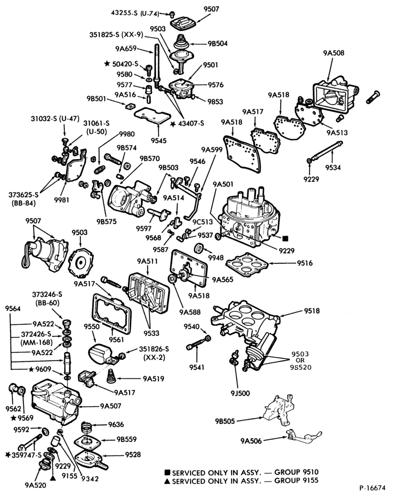 95 - 8 CYL. 6.1L, 7.0L (370, 429 C.I.D.) GAS-4180-(Holley 4/B)