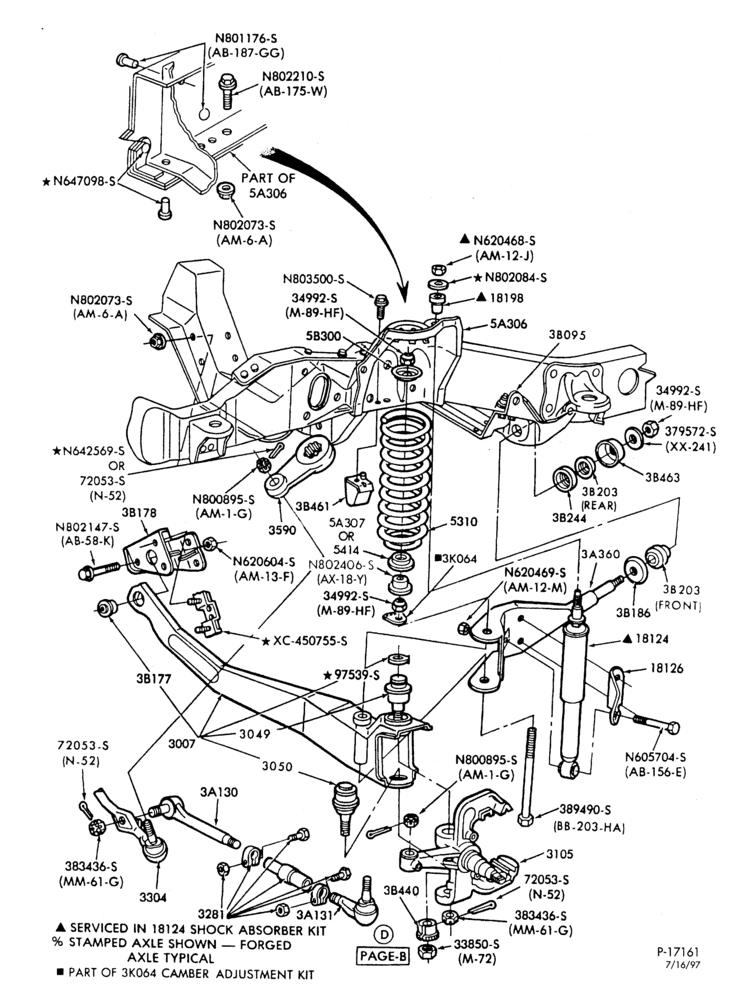 30 - FRONT AXLE-FRONT AXLE- Page B-R-2/W/D