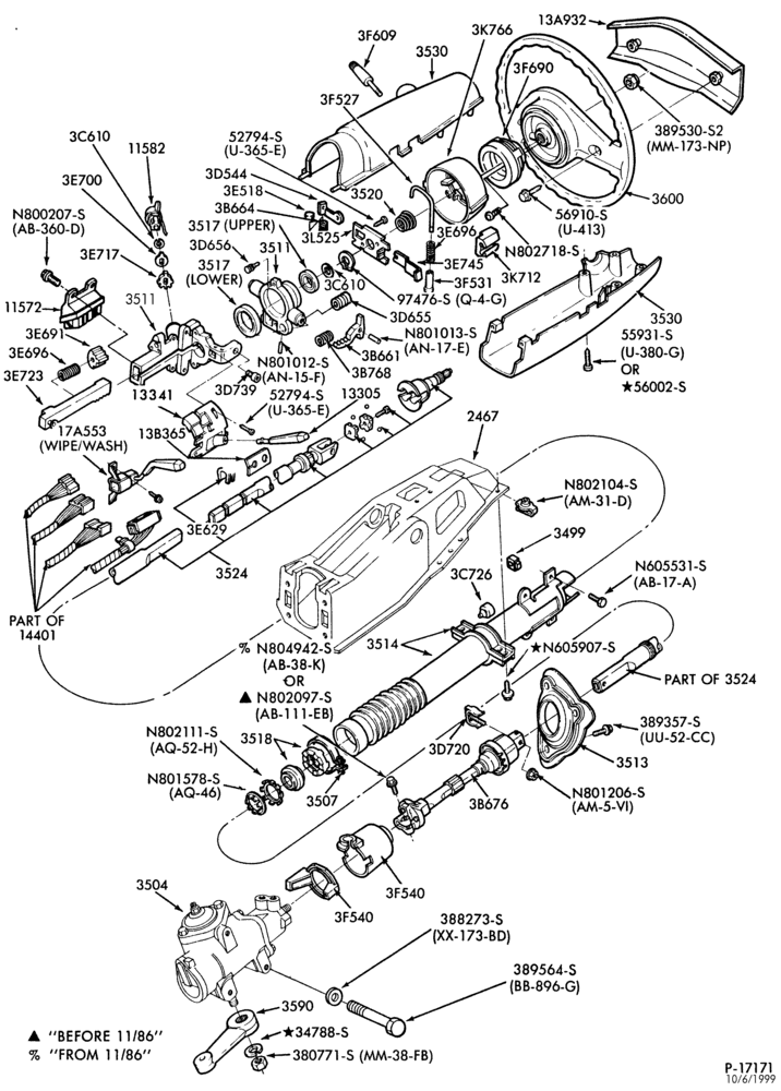 35 - C5 TYPE TRANSMISSION-Steering column - floor shift - tilt wheel-B,R
