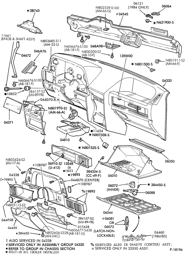 042 - BODY FRONT-Instrument panel