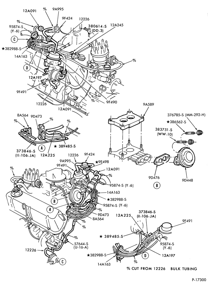 94.6 - 8 CYL. 5.0L (302 C.I.D.)-Emission system - exhaust gas