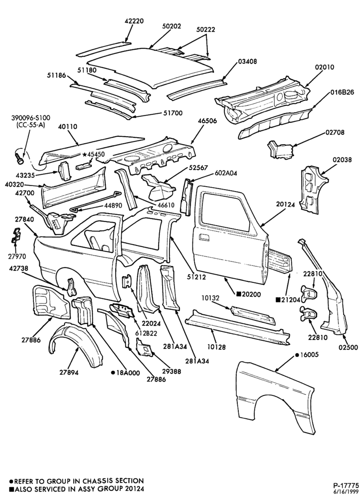 B - SHEET METAL-66 - upper body