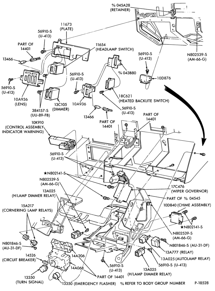 94.1 - 4 CYL. 1.9L (116 C.I.D.)-valve - Pulse air - E.F.I.