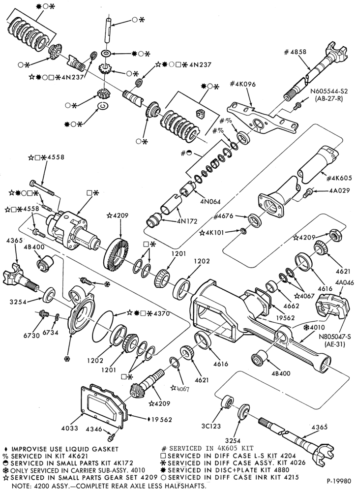 40 - REAR AXLE-REAR AXLE - w/all wheel drive
