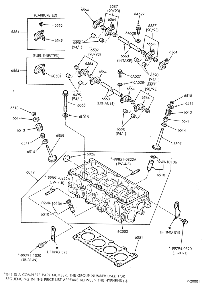 ENGINE-Cylinder head, valves, rocker arm and related parts