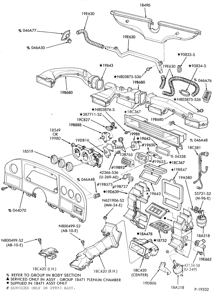 195.1 - AIR CONDITIONER-Heater & controls - Taurus