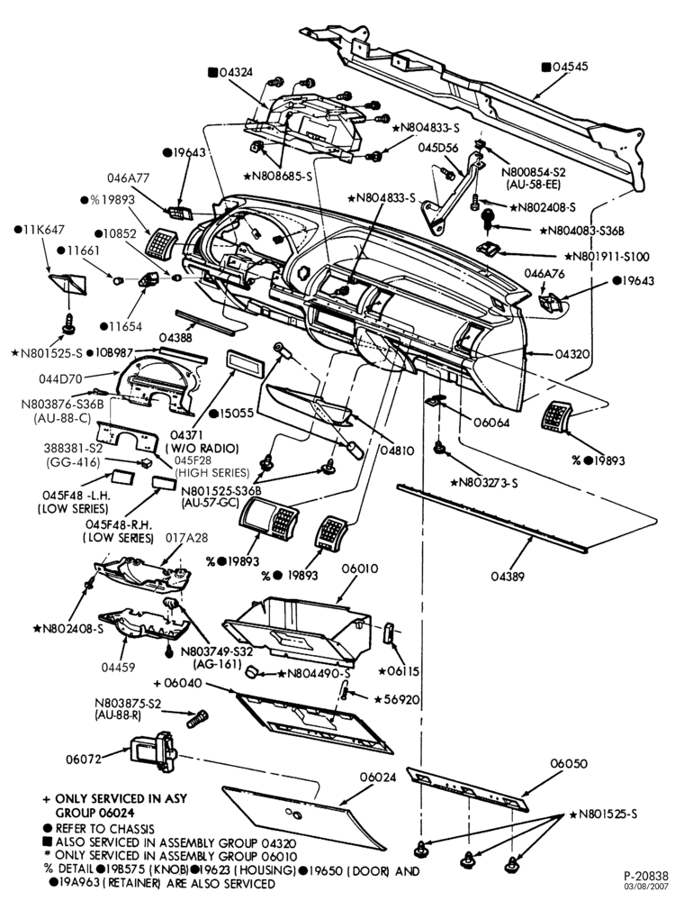 042 - BODY FRONT-Instrument panel