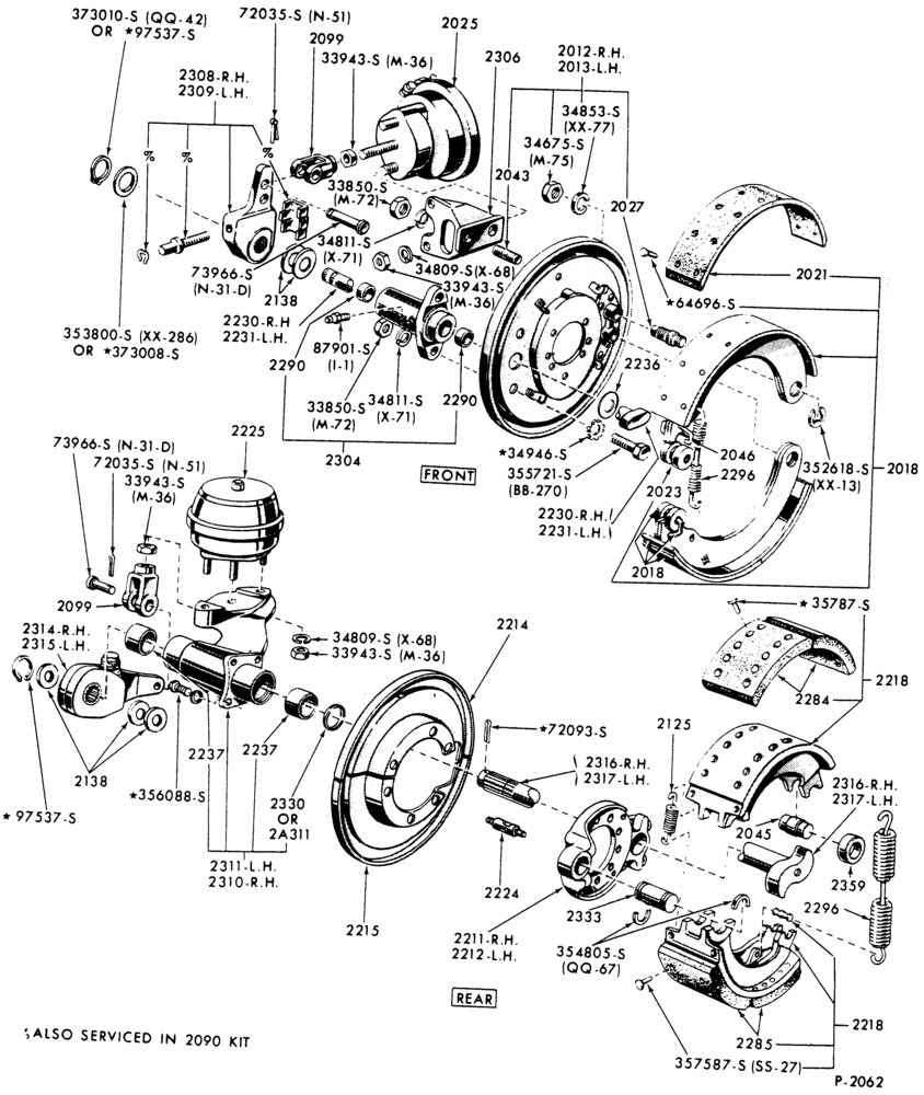 BRAKE WHEEL CYLINDERS-Rear cam air brakes - Eaton-F-FT800