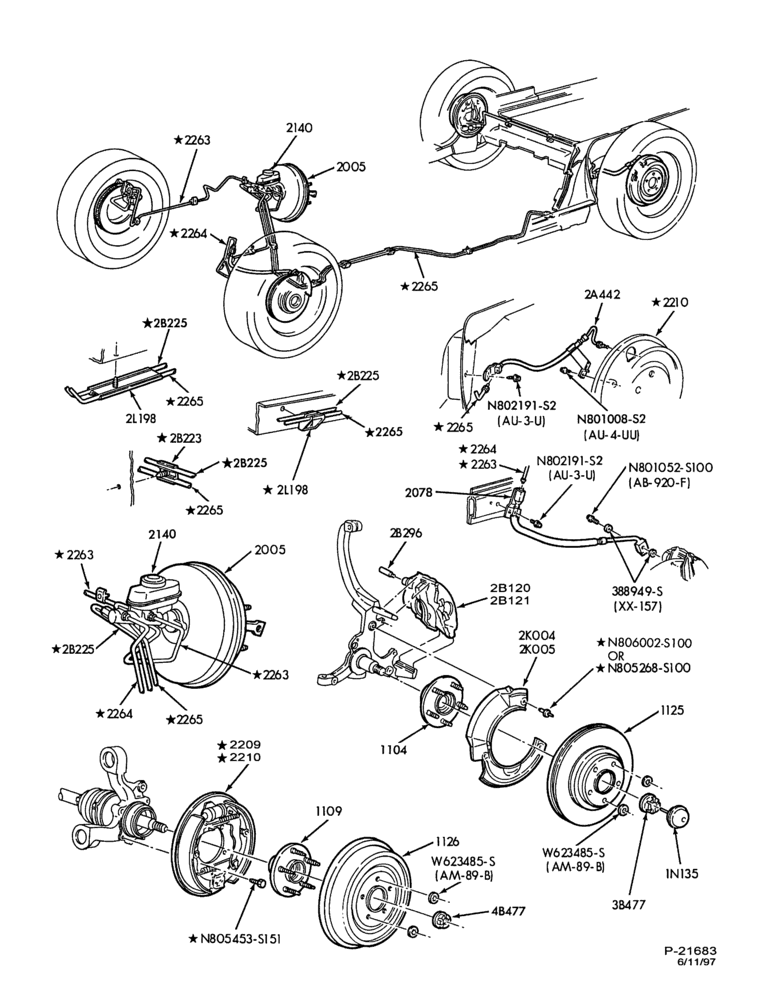 20 - BRAKES-Disc brake system - w/rear drum brake