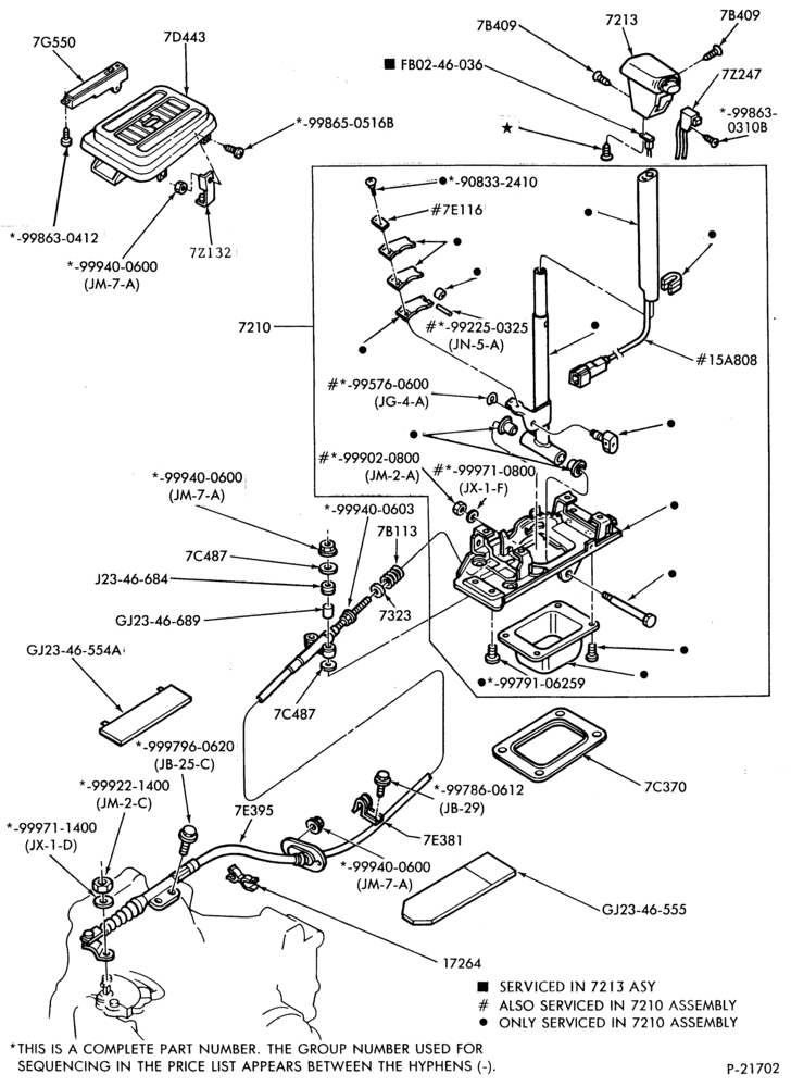 A72.1 - 4EAT TYPE - EXTERNAL PARTS-EXTERNAL PARTS- shift mechanism - floor mounted-ST