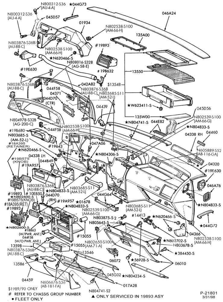 042 - INSTRUMENT PANEL AND FLOOR-Instrument panel