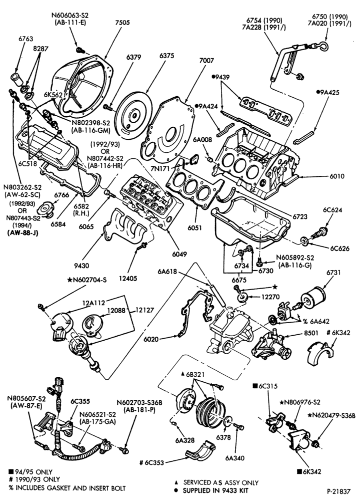 ENGINE-Cylinder block - external parts
