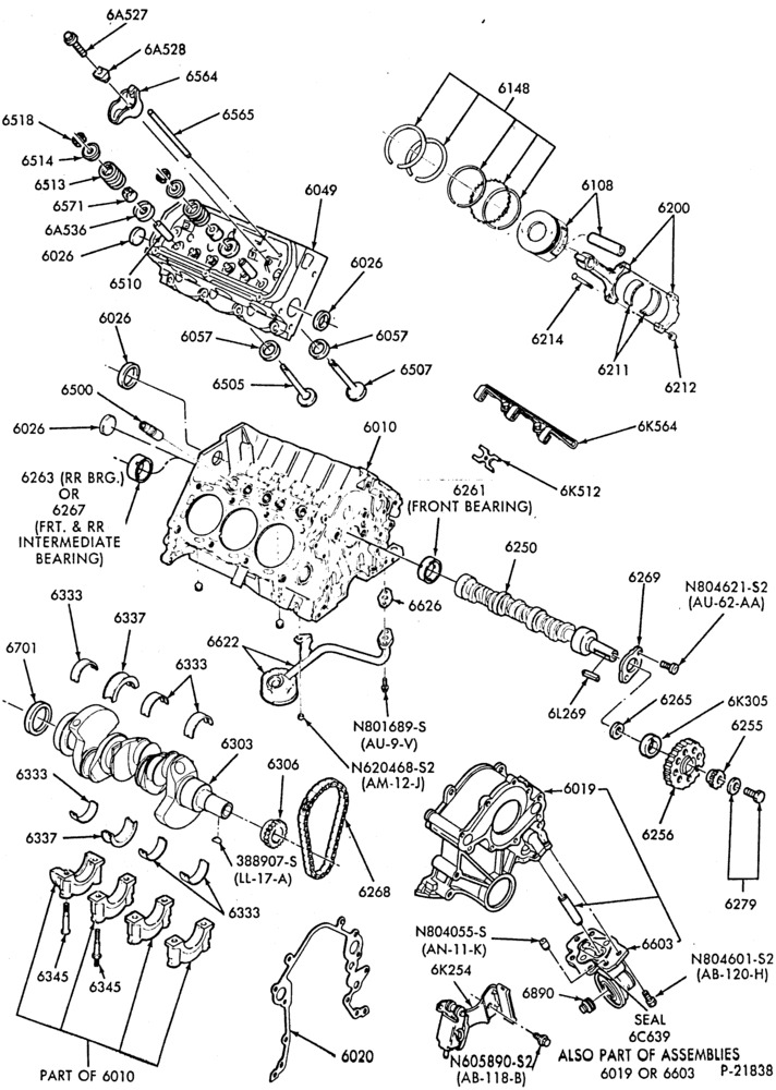ENGINE-Cylinder block - internal parts