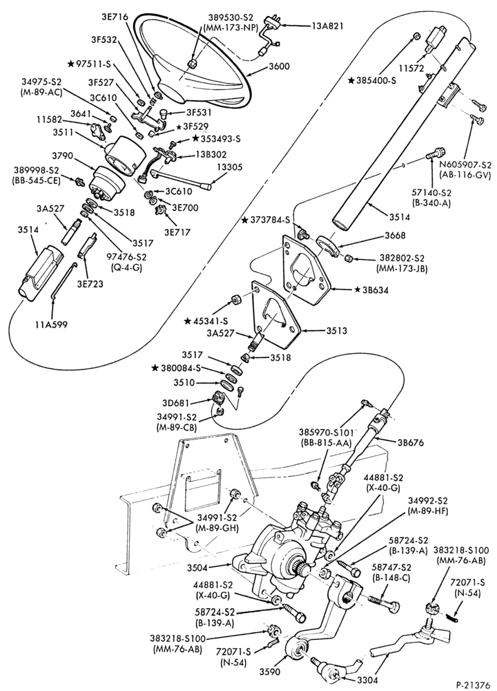 35 - STEERING-(1989) - fixed-F59-Stripped Chassis